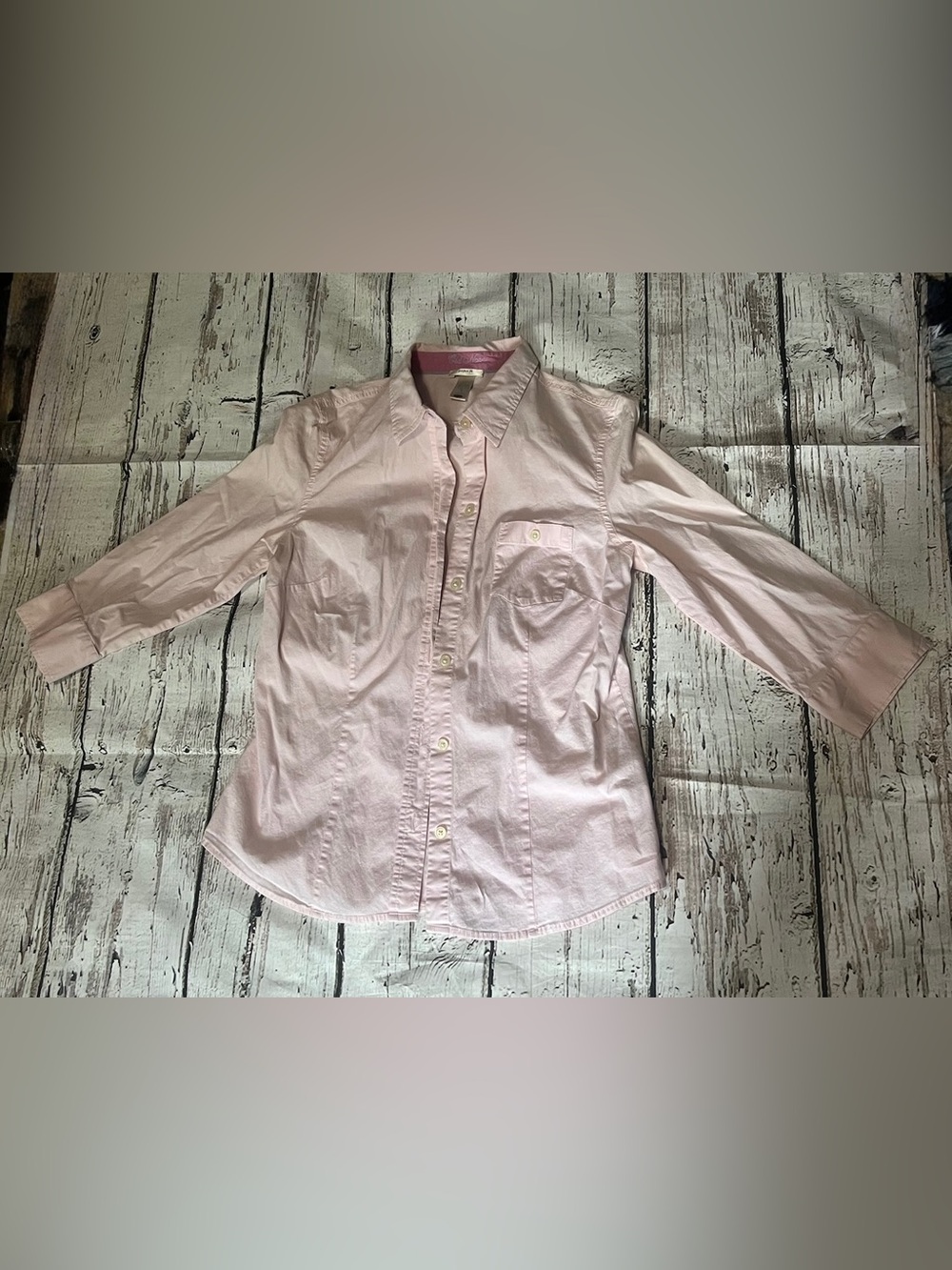 Old Navy Light Pink Button-Up Shirt - Classic Collared Top